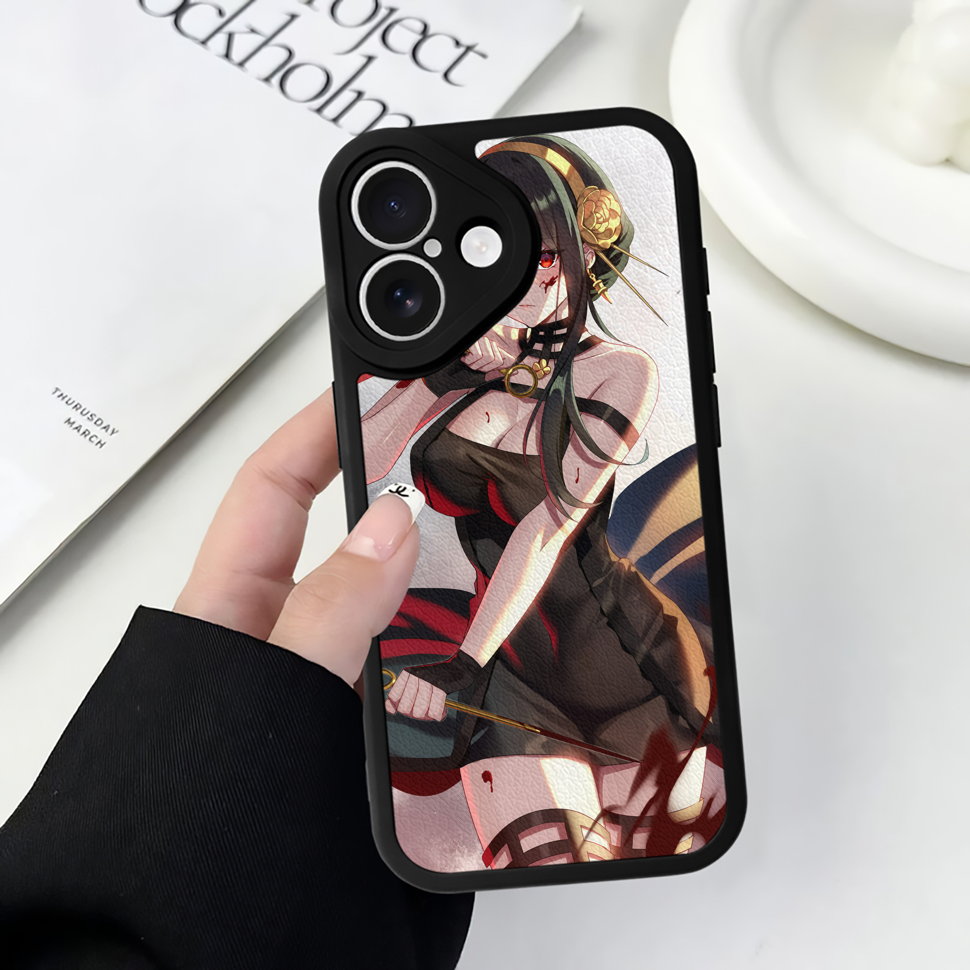 （画像用） SPY×FAMILY间谍家家酒 【iPhone 16シリーズ対応】シリコンスマホケース（レザー調） 材質：シリコン
